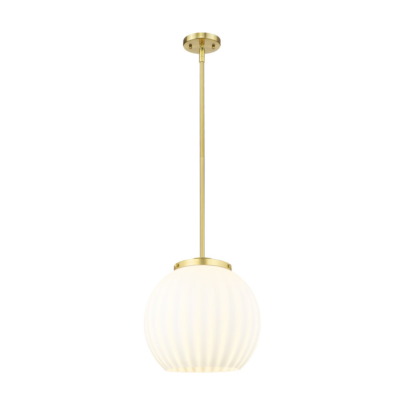 Luminaire suspendu 1 lumière, Chrome poli