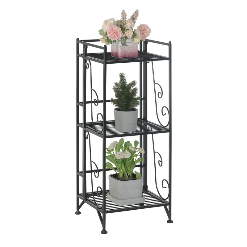Katalyna 13'' W Metal Shelving Unit, Black