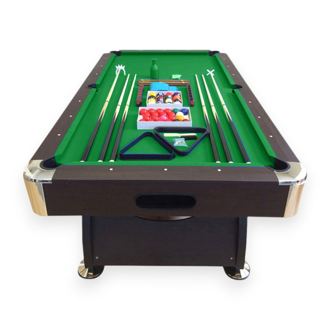 8 ft Pool Table Snooker with Accessories – Vintage