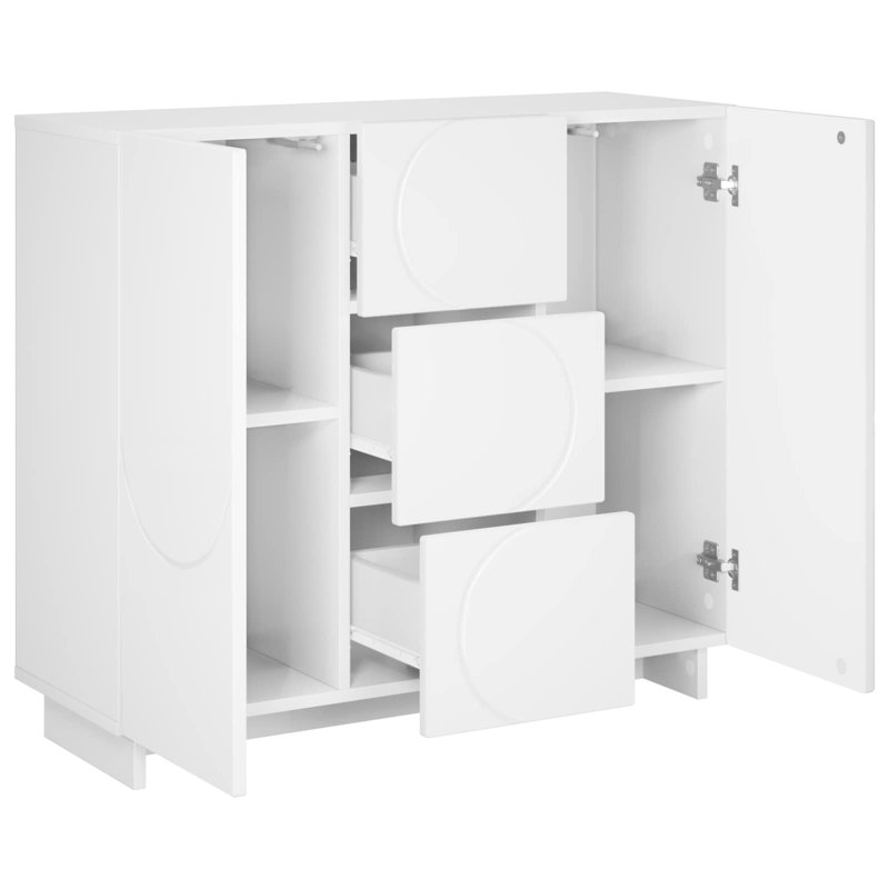 85.5cm Sideboard, High Gloss White