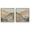 Ensemble de 2 impressions sur toile Amber Horizons