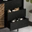 Retro Distressed Solid Pine Hallway Cabinet-2085309016