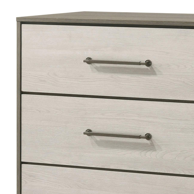 Commode 4 tiroirs Chêne gris