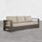 Hoyt 92.52" Outdoor Aluminum Sofa with Optional 27.56" Versatile Ottoman-799072938-786084014-790959986