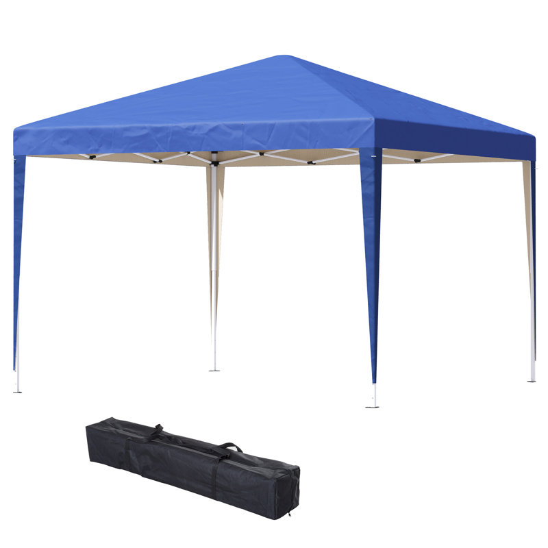 3 x 3M Garden Pop Up Gazebo Height Adjustable Marquee Tent, Blue