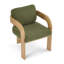 Ensemble de 2 chaises de salle à manger avec dossier coussiné-1004243682-1004243683