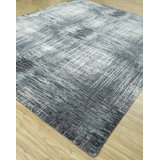 Contemporary One-of-a-Kind Rectangle 5'6" X 8 Hand Knotted Area Rug