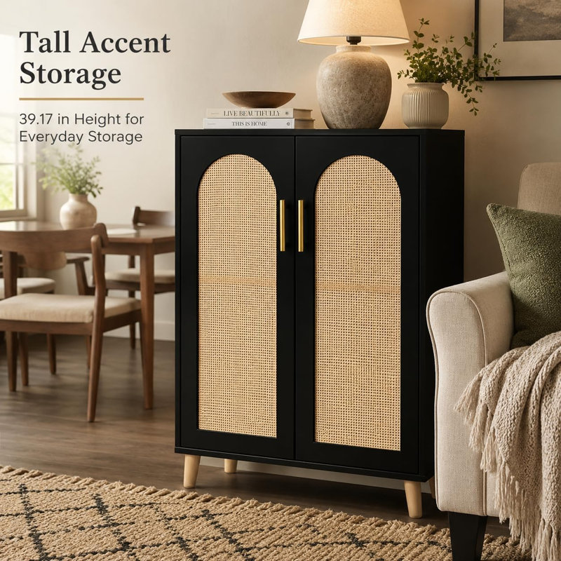60cm Sideboard, Black