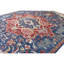 High-Quality Hand-Knotted Navy And Red Area Rug
