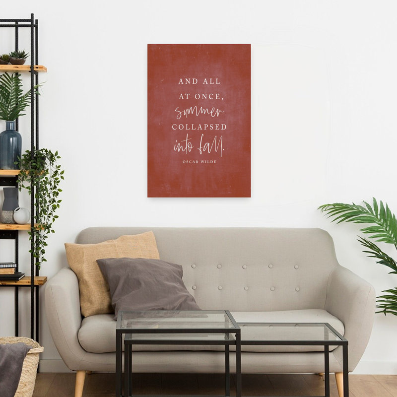 «Summer Collapsed In Fall Abstract Contemporary Summer Art», H 24 po x l 16 po