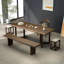 Table de salle à manger en bois massif noisette-1125910231