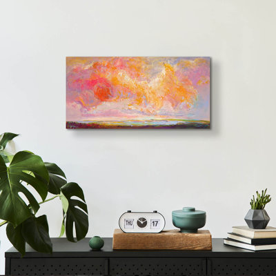 «With A Happy Heart» par Dorothy Fagan, art mural acrylique