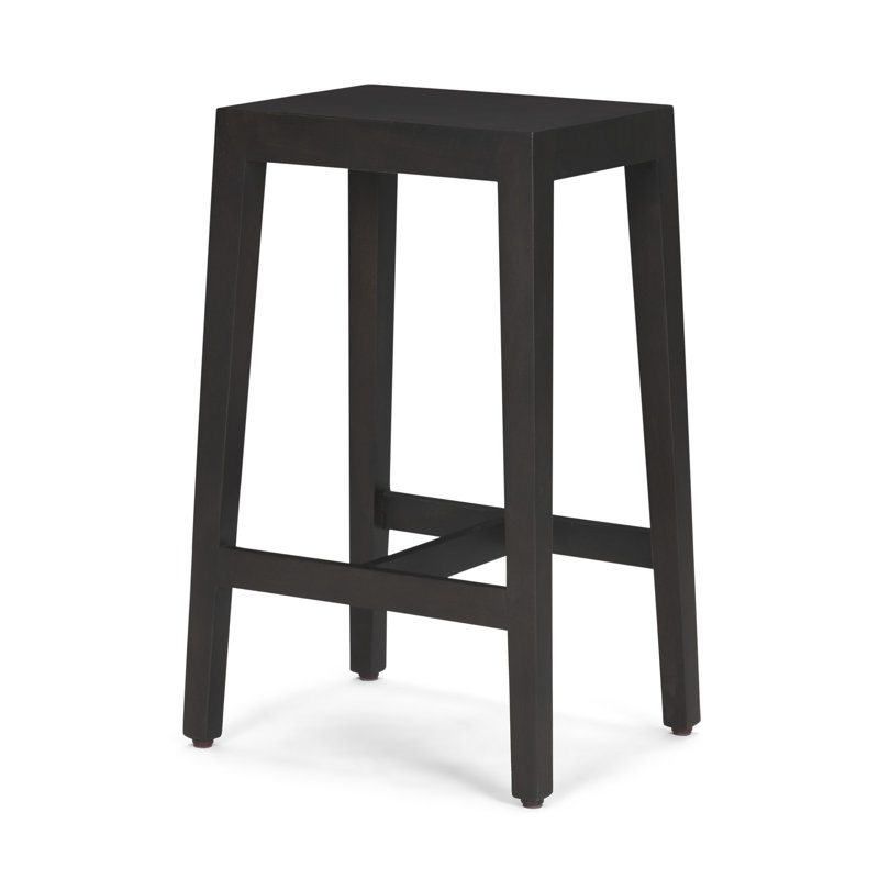 The Colony Stool Features A Sleek, Minimalist Profile With Clean Lines And A Rich Black-Brown Finish For Bold Contrast.