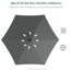 130cm Lighted Market Parasol-96006325