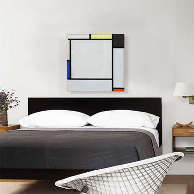 «Tableau 2 1922» par Piet Mondrian, reproduction d'art sur toile tendue