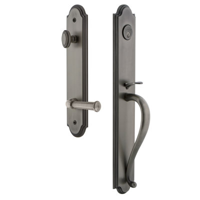 Complete Inactive Arc Dummy Handleset with Georgetown Lever and Rosette