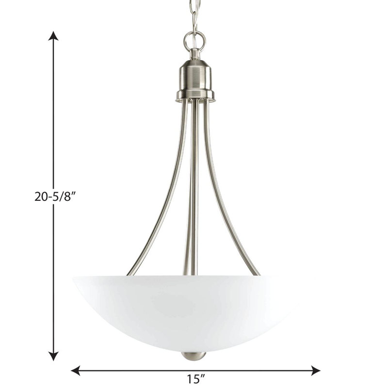 Carilynn 2 - Light Single Pendant, Brushed Nickel, No