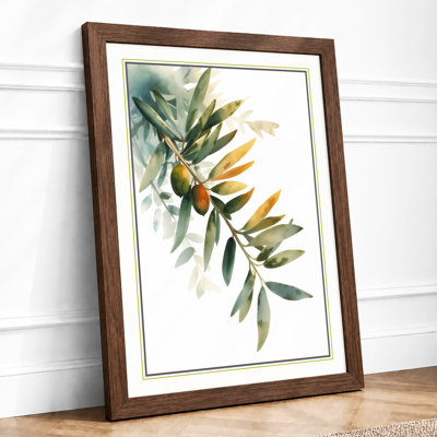 Olive Branch Botanical - Framed Print