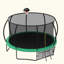 Trampoline récréatif 12 pi pour enfants avec filet de sécurité et échelle, trampolines récréatifs d'extérieur