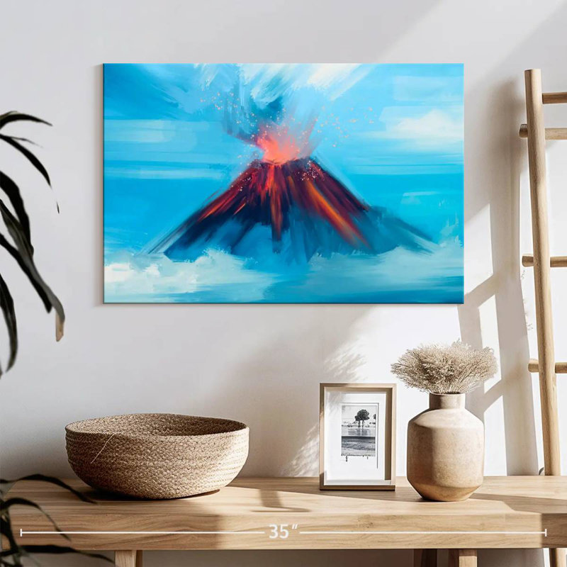 Erupting Volcano, H 16 po x l 24 po