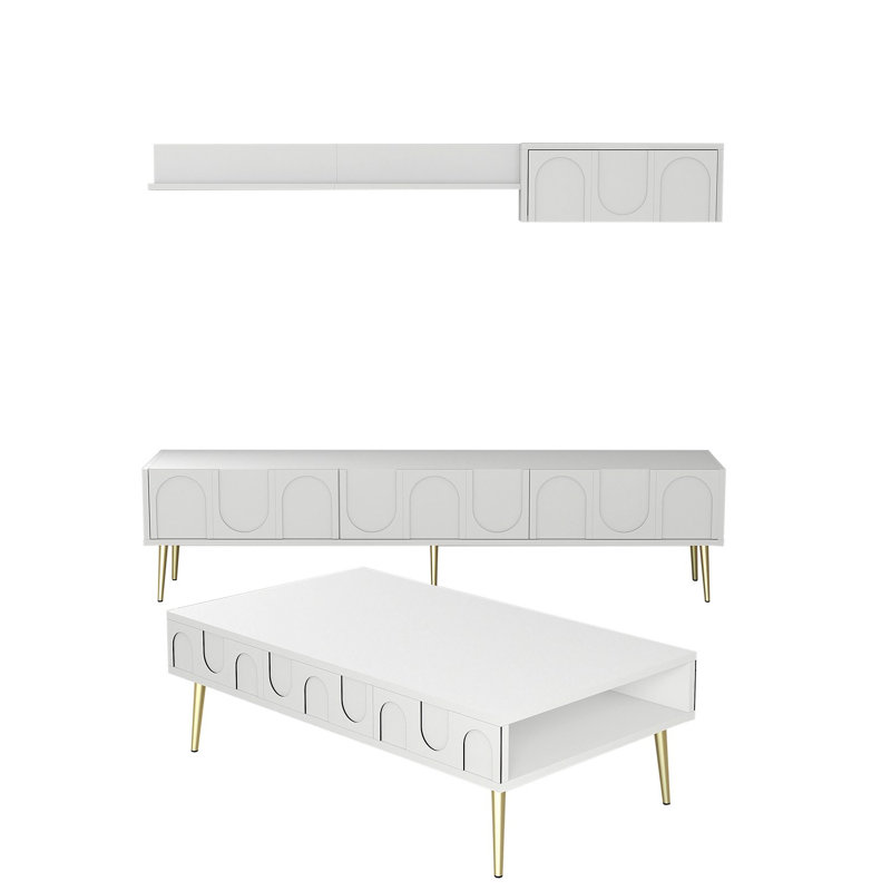 Ensemble de meubles de salon, Blanc