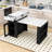 Extendable Kitchen Island Dining Table with Folding Top, Power Outlet, Drawers and Hidden Casters-167551661