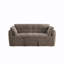 Canapé-lit pliable 2 en 1 en chenille de 165 cm avec dossier réglable et oreillers pour salon et chambre à coucher-1572616850