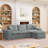 L-shaped Sectional Sofa-940452956