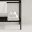 Ensemble de meuble-lavabo autoportant de 23,62 po avec lavabo en céramique, lavabo console sur pied, lavabo rectangulaire en céramique brillant sans robinet, pieds en métal ouverts, tablettes de rangement-1978879734-1978879732