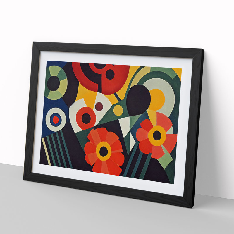 Poppy Flowers - Framed Print, Black, 25cm H x 34cm W x 2cm D
