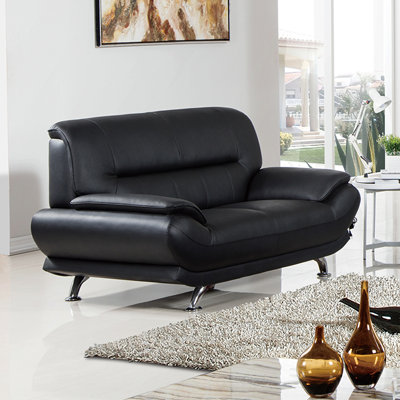 Holbrooke 68'' Faux Leather Loveseat