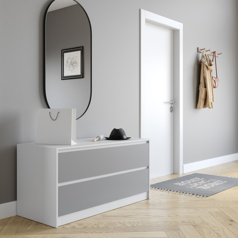 Rectangle Accent Chest, White