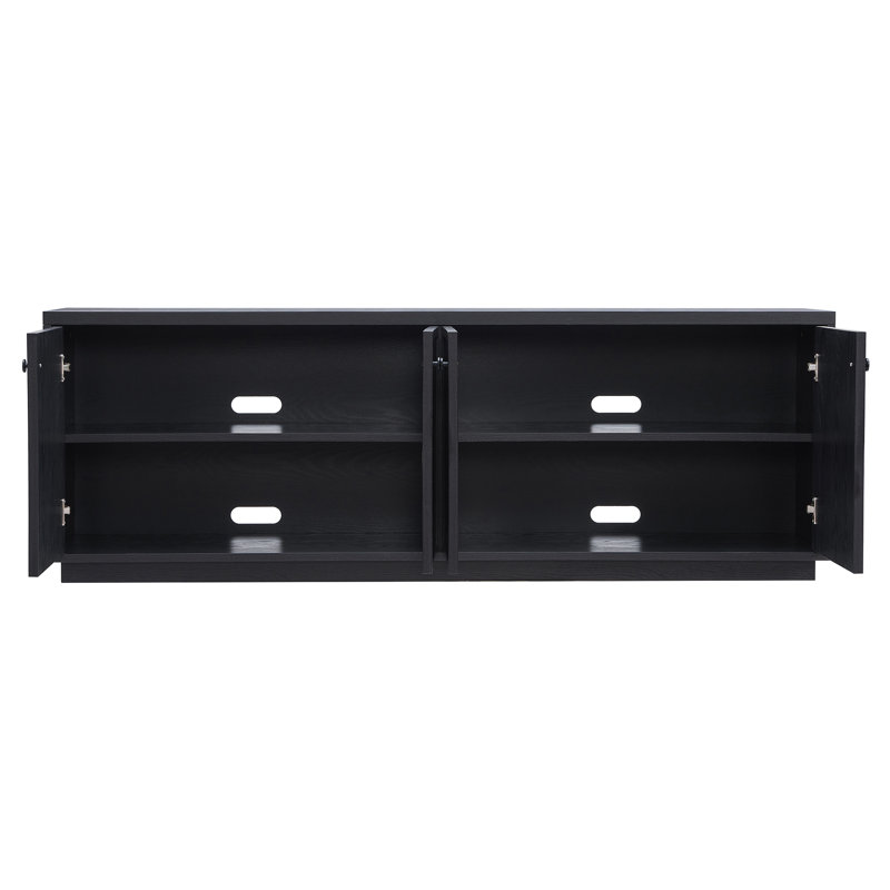 Crédence de rangement l 69,63 po Ormond, Grain noir