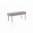 Chenille Upholstery Sleek  Bench