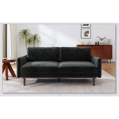 Modern Style Loveseat Sofa With Spacious Seating Area And High-Density Foam Cushions For Comfortable Relaxation