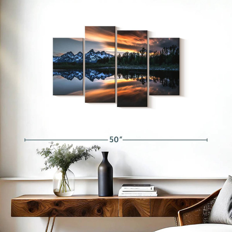 Alvord Grand Teton Sunset Glow, H 22 po x l 36 po