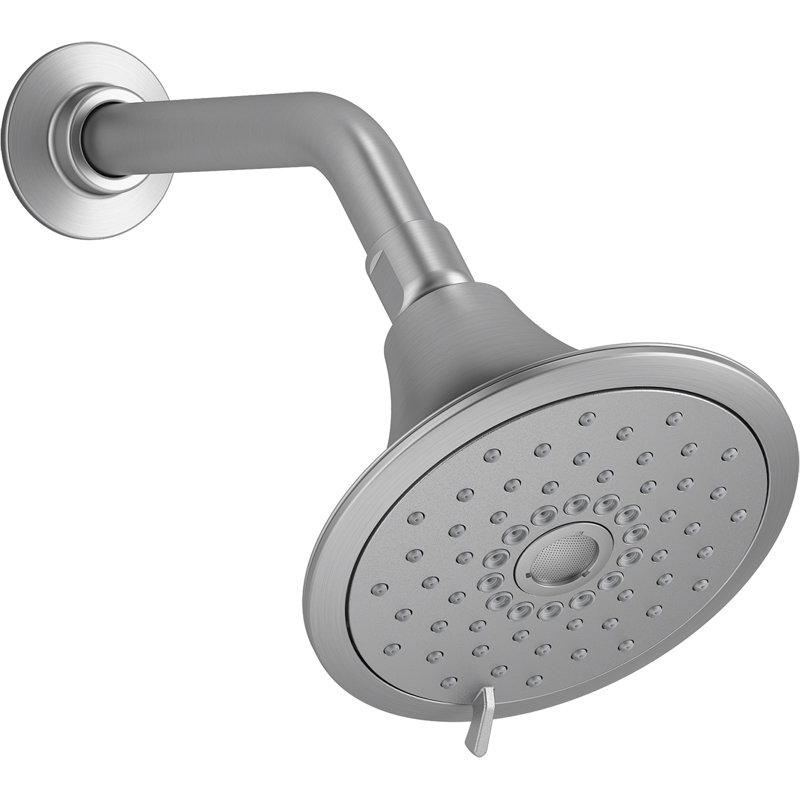 Pomme de douche murale multifonction Kohler Forte, trois réglages de jet, pomme de douche à haute pression de 5,5 po