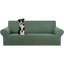 Housse extensible pour causeuse extensible, housses de canapé pour 2 canapés (55 po à 79 po) Canapé protecteur de meuble avec fond élastique pour enfant, chien. Jacquard à petits carreaux-1275013097-1275013099