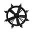 Lustre de roue de style bougie 10 lumières façon bougie Knighton