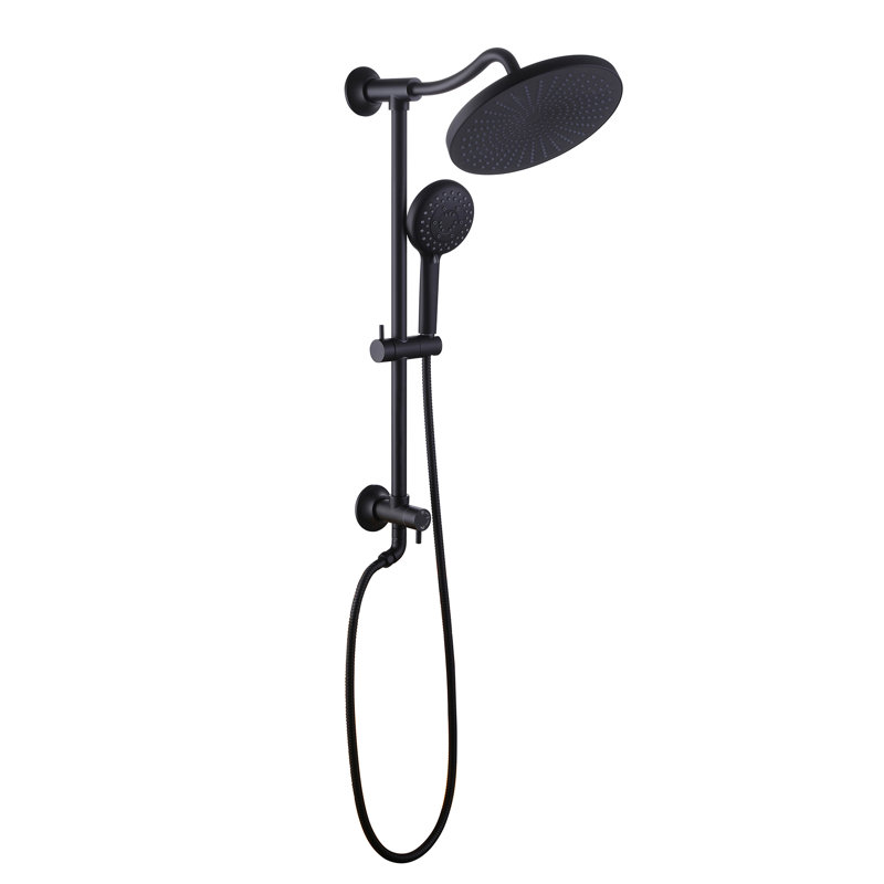 10'' Rain Shower Head With 5-Function Handshower,Dual Shower Combo With Height Adjustable Holder