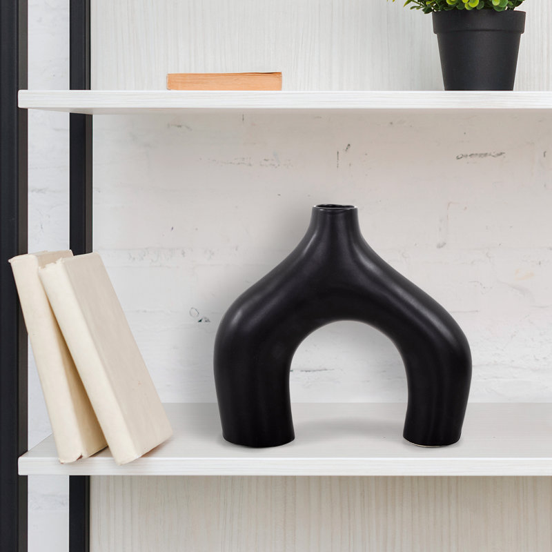 Vase de table Hasanat, H 9,5 po x l 10,25 po x P 2,37 po