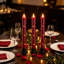 Unscented Flameless Taper Candle with Plastic Holder-1743235056