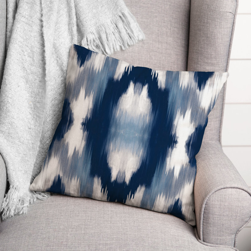 Housse et insert de coussin décoratif extérieur Paint 11, 20 po x 20 po, Bleu