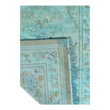 Canvello Vintage Overdyed Savonnerie Rug - 6' X 9'