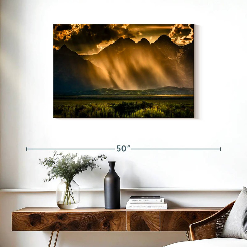 Alvord Stormy Grand Tetons, H 24 po x l 36 po
