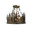Rustic Lodge 4 - Light Chandelier
