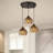 Trosclair 3 - Light Dimmable Brown Cluster Pendant