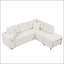 Canapé-lit modulaire en L 86,6 po avec canapé-lit coulissant et repose-pieds mobile-772731422