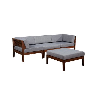 Jurgen 4 Piece Sectional Seating Group with Cushions -  AllModern, C3001917A4BC4BACB718598842417380
