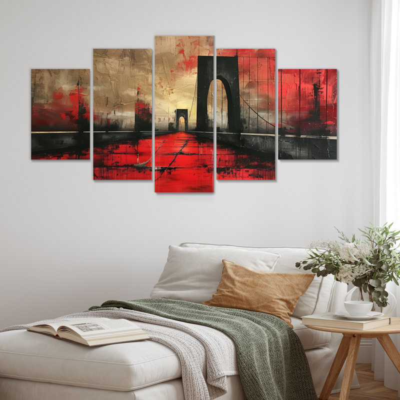«Black Bridge», art mural noir